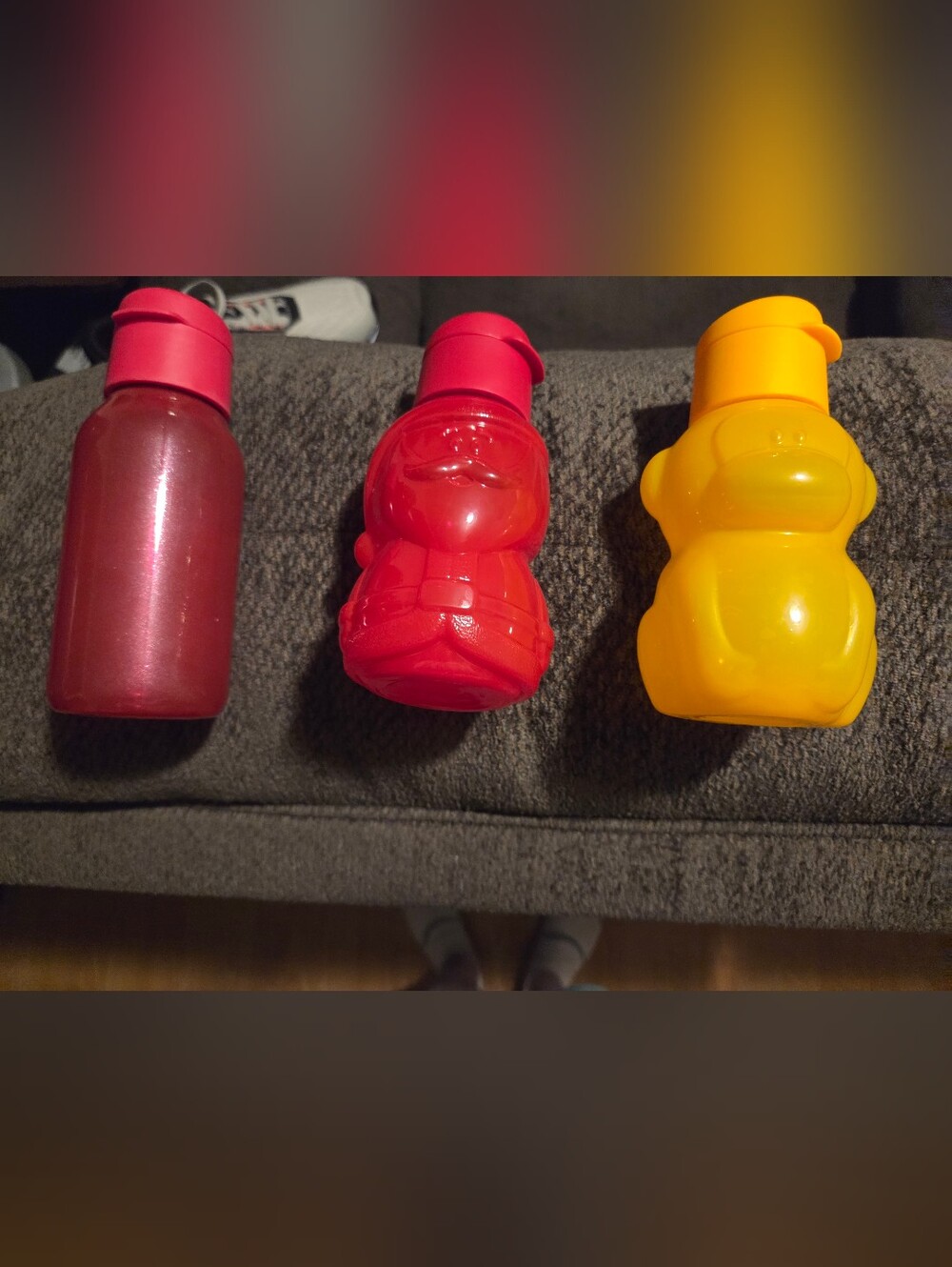 Tupperware Water Bottles (12oz, 3 Total)